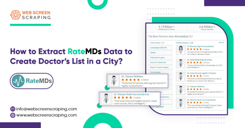 How To Extract RateMDs Data To Create Doctor’s List In A City?