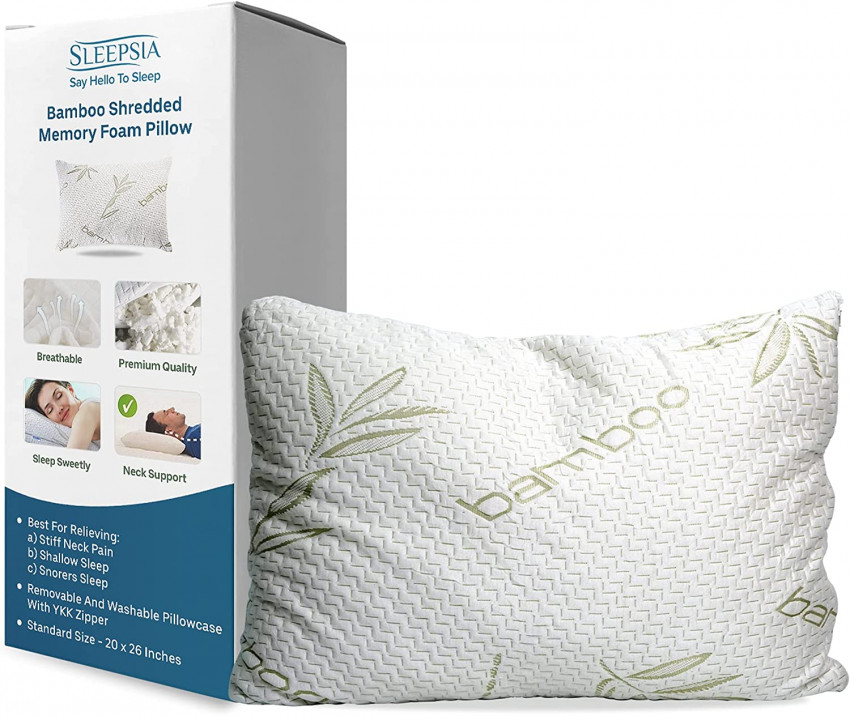 Queen Bamboo Pillow For All Night Sleep