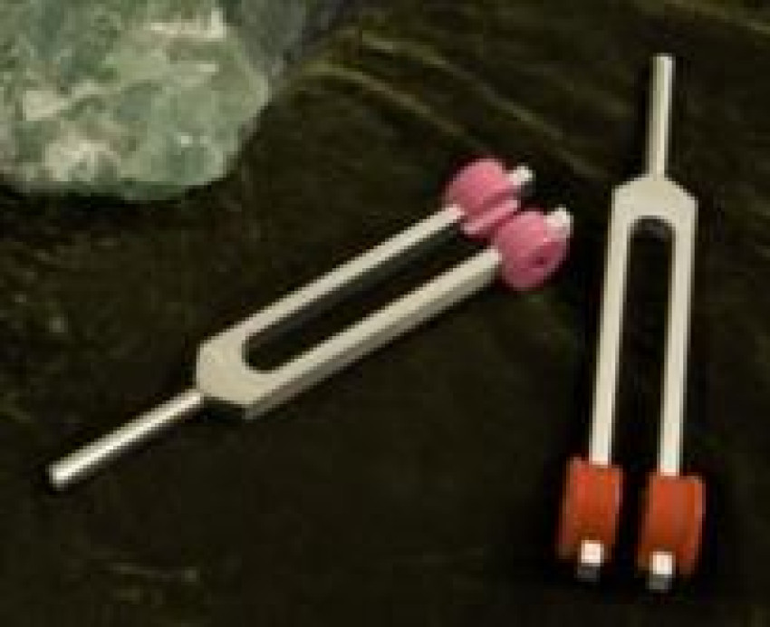 Find 2 merits of tuning forks for sound healing frequencies