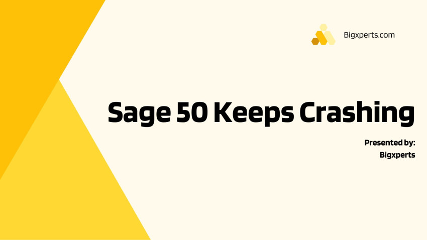 Sage 50 Crashes When Opening Reports: Causes and Solutions