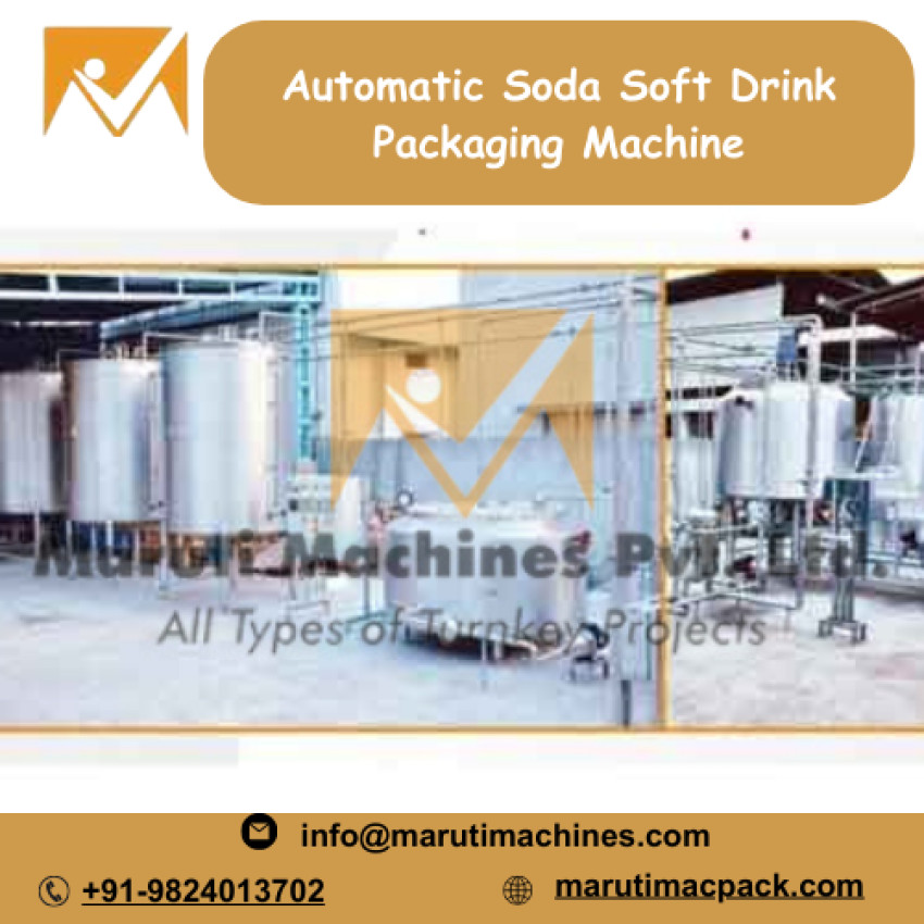 Maruti Machines' Automatic Soda Soft Drink Packaging Machine: