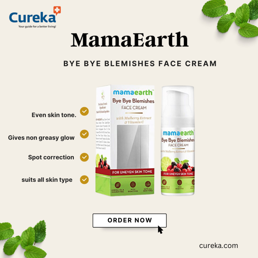 Bid Farewell to Blemishes with Mama Earth Bye Bye Blemishes Face Cream