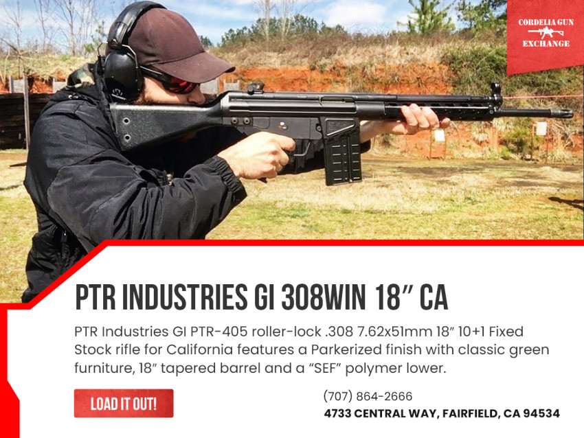 Elevate Your Firearm Collection: PTR .308 Rifles for Sale at Cordelia Gun Exchange