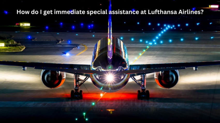 How do I get immediate special assistance at Lufthansa Airlines?