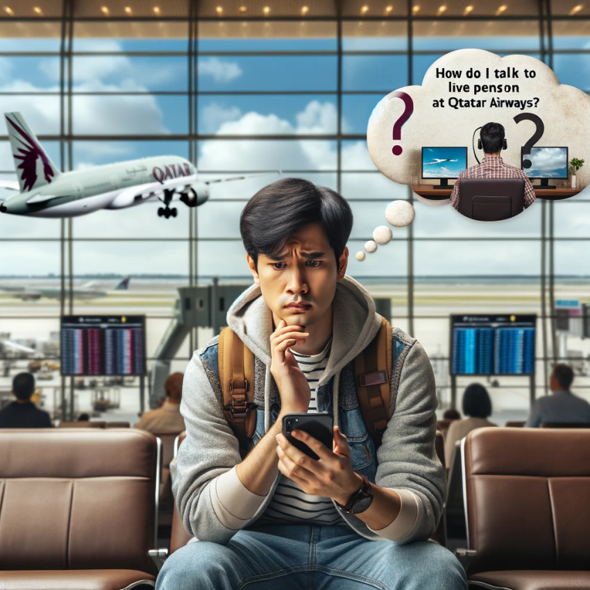 How do I talk to a live person at Qatar Airways?