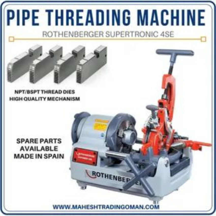 The Advantages of Renting a Rigid Pipe Threading Machine