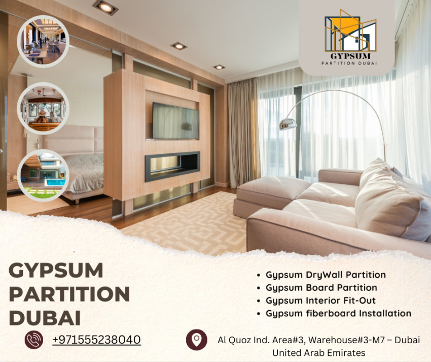Elevate Your Space with Gypsum Partition Dubai: Where Quality Meets Excellence