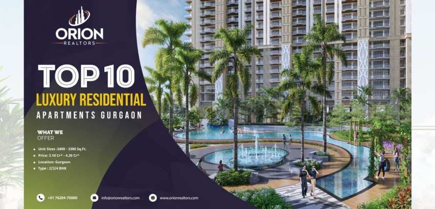 Top 10 Luxury Residential Apartments in Gurgaon
