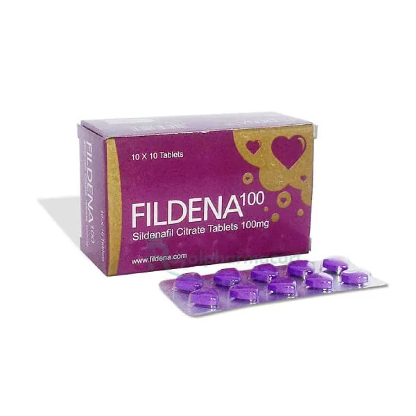 How does Fildena 100 mg tablet work for ED treatment?
