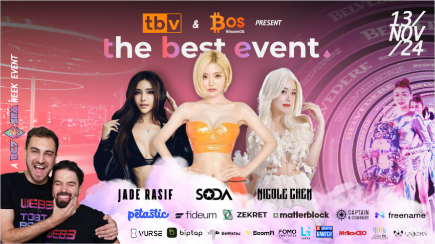 TBV and BitcoinOS to Host The Best Event at Devcon BKK: Exclusive Networking and Epic Afterparty