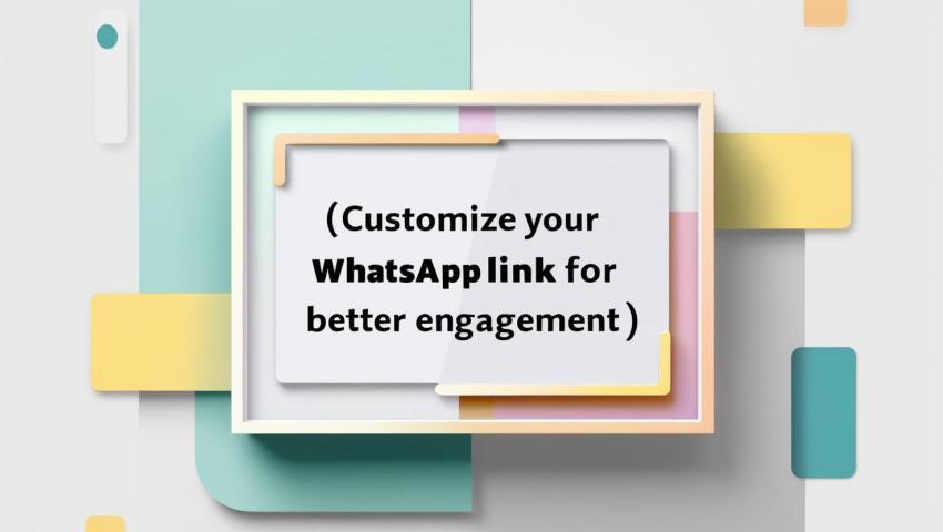 Customize your WhatsApp link for better engagement