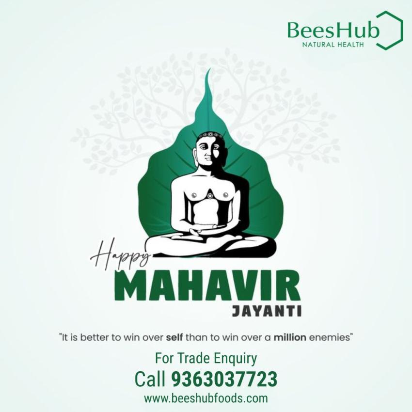 Hugging Mahavir Jayanti 2025 with Bees Hub Foods - Nourishing the Soul and Body