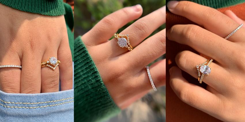 Latest Collection of Curved Wedding Bands for Women