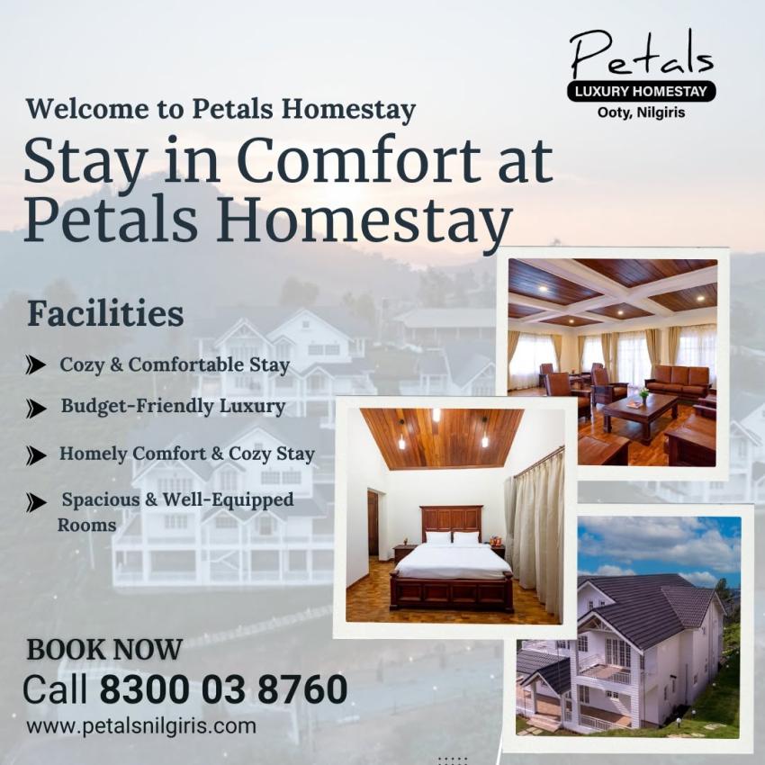 Unrivaled Comfort at Petals in the Nilgiris:Retreat to Nature: