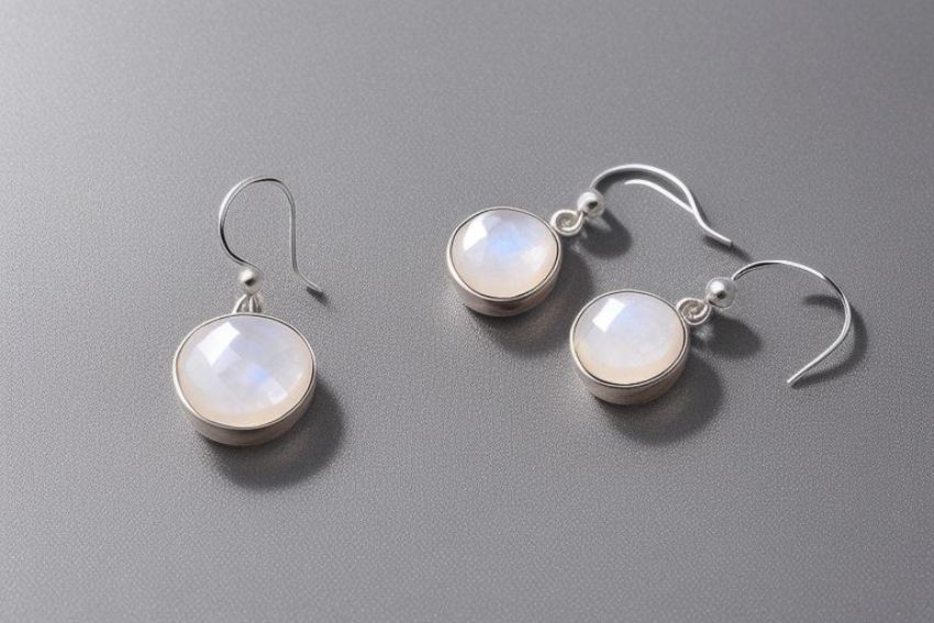 Timeless Splendor: Sterling Silver Moonstone Earrings