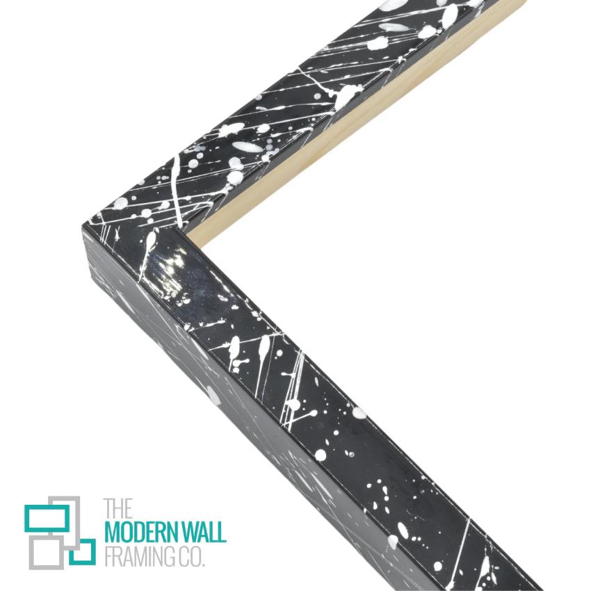 Stunning Colorful Urban Splatter Custom Picture Frame Black | The Modern Wall
