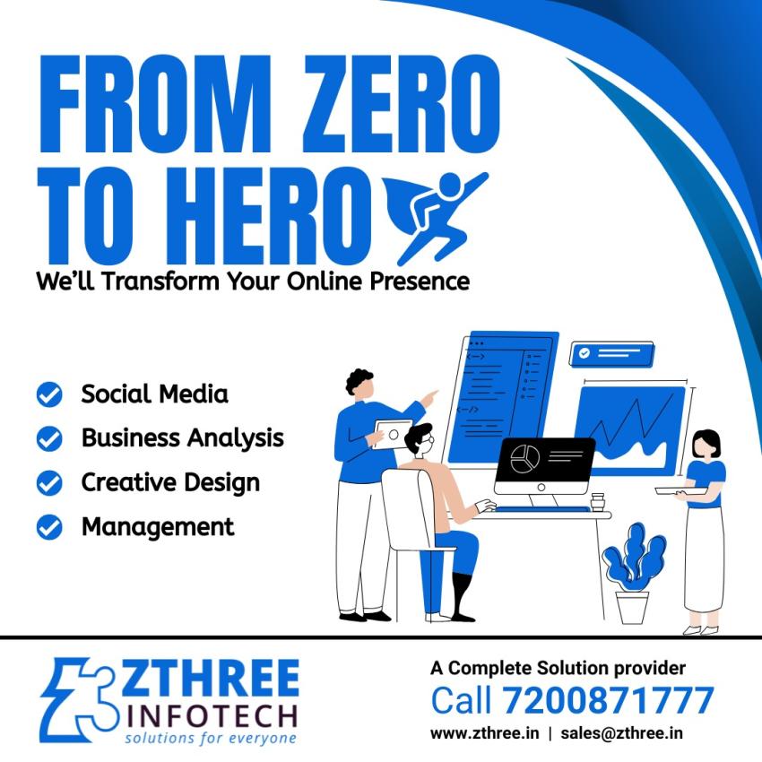 Ignite Your Brand Online: Zthree Infotech, Nagercoil's Digital Experts