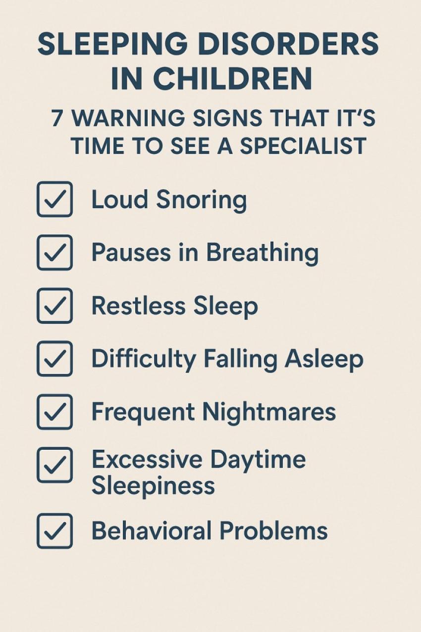 Sleeping Disorders in Children: 7 Warning Signs That It’s Time to See a Specialist