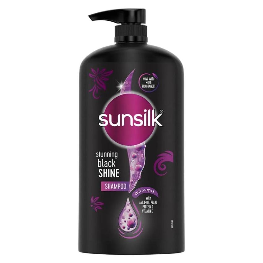 Moisturize & Volumize with Sunsilk Black Shine Shampoo for Shiny and Fuller Hair