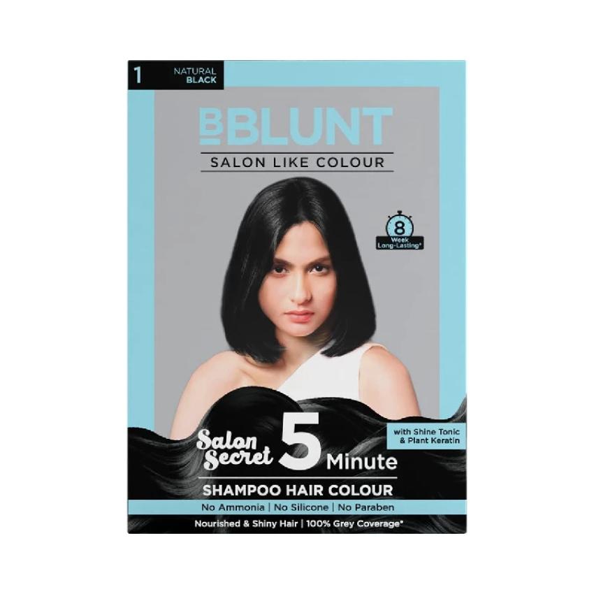 Your Quick Fix for Grey Hair: BBLUNT Natural Black 5 Minute Shampoo Magic