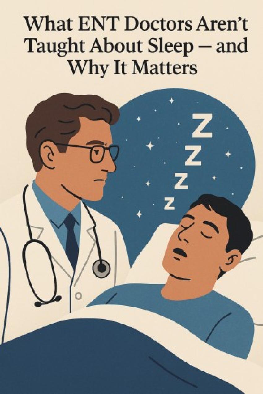 What ENT Doctors Aren’t Taught About Sleep — and Why It Matters