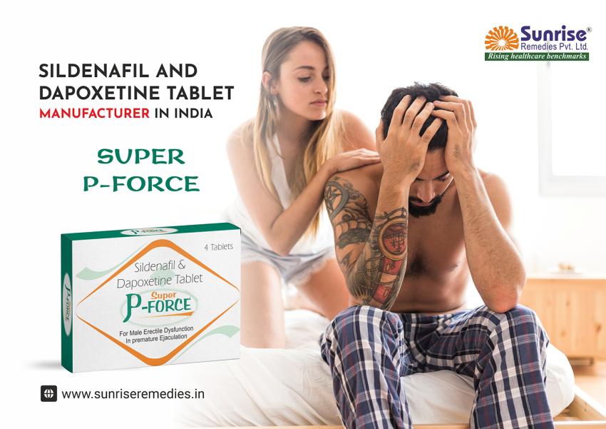 Sildenafil Citrate and Dapoxetine Tablet Manufacturer Company in India