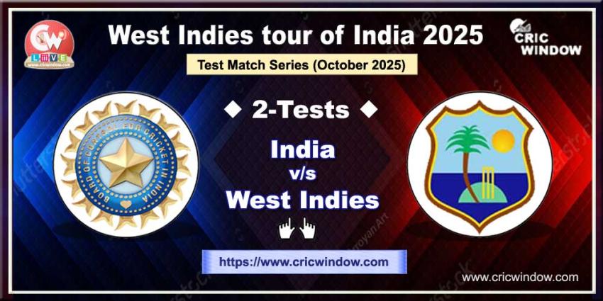 India vs West Indies test series 2025