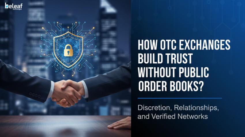 How do OTC Exchanges Build Trust Without Displaying Public Order Books?