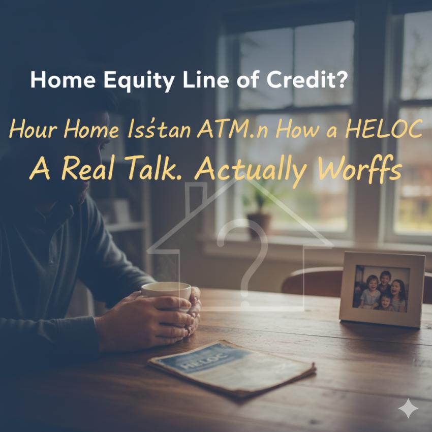 Your Home Isn't an ATM. A Real Talk on How a HELOC Actually Works.
