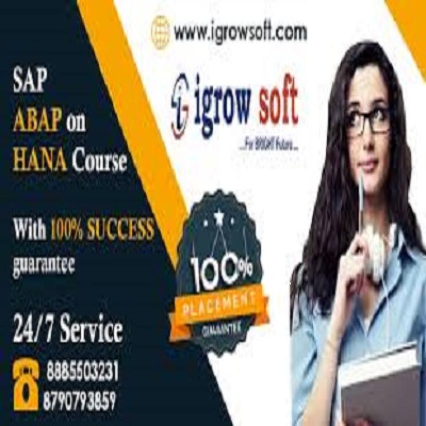 SAP ABAP on HANA | SAP S4 HANA Online Training in Ameerpet | Igrowsoft