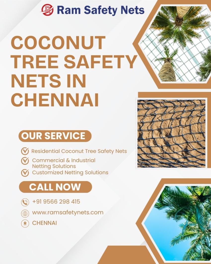 Coconut Tree Safety Nets in Chennai | Reliable Coconut Protection Nets