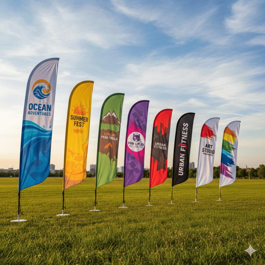 Custom Feather Flags for Better Business Promotion