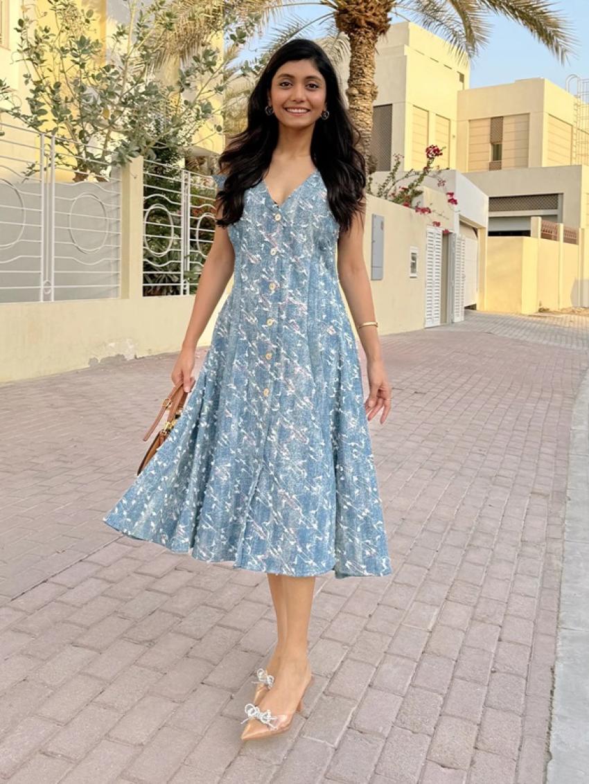 Modern Dress for Women – Christmas Day Festive Wear Denim Bliss