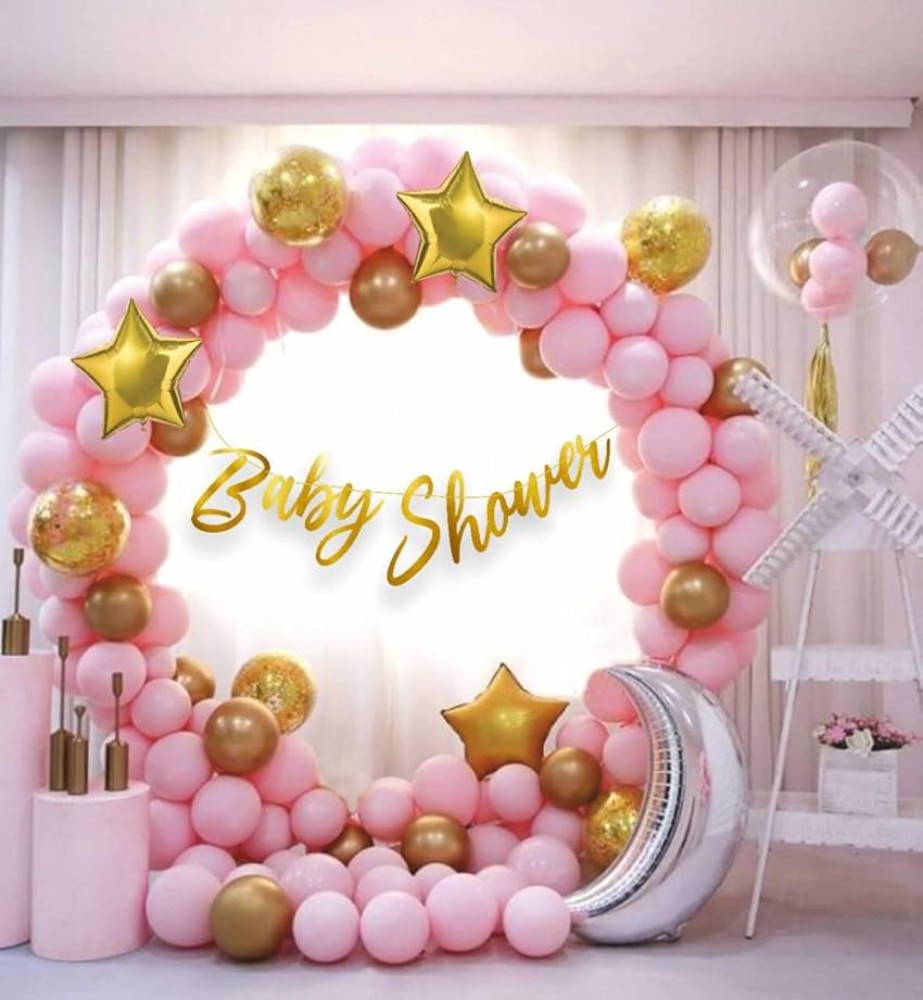 A beautifully designed balloon arch creates a grand entrance for guests