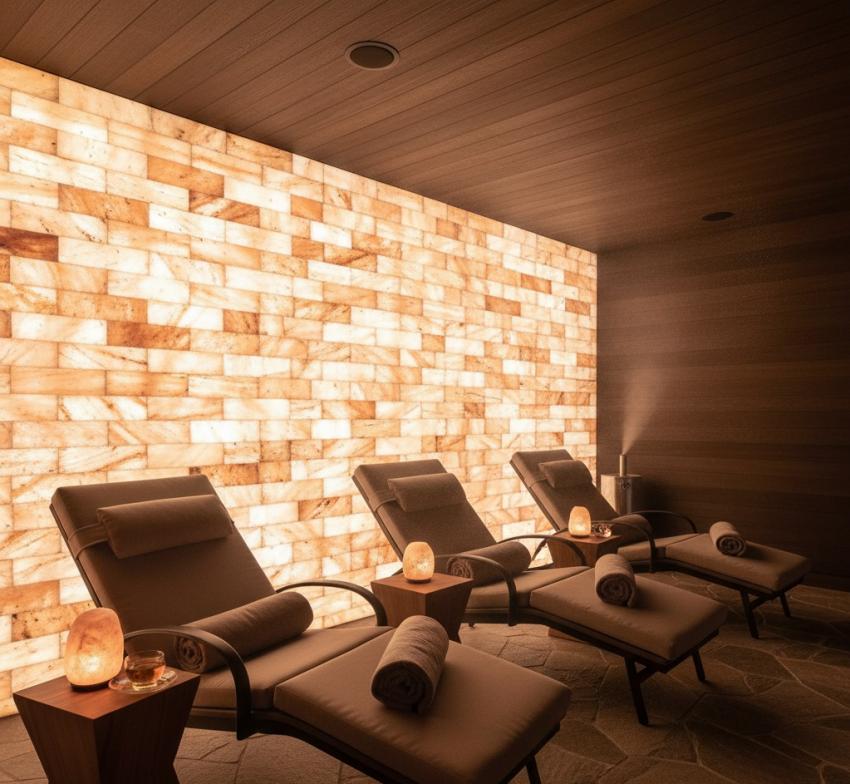 Why Sauna Builders are Using Himalayan Salt Bricks Walls Infrared Saunas