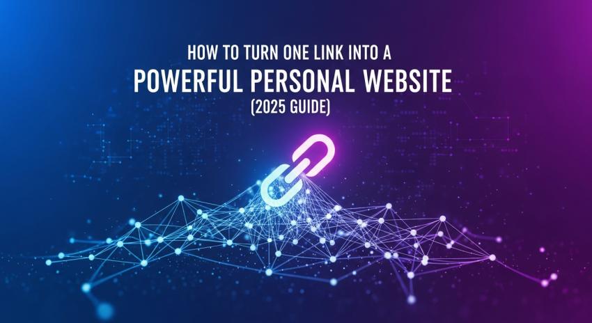 How to Turn One Link Into a Powerful Personal Website (2025 Guide)