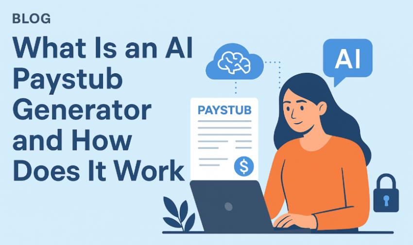 What Is an AI Paystub Generator and How Does It Work?