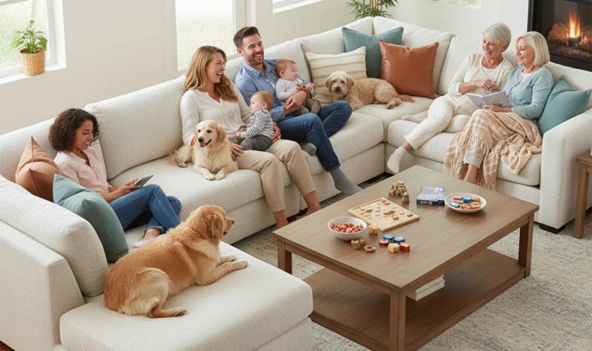 Perfect Fabric Sofa for Family Life