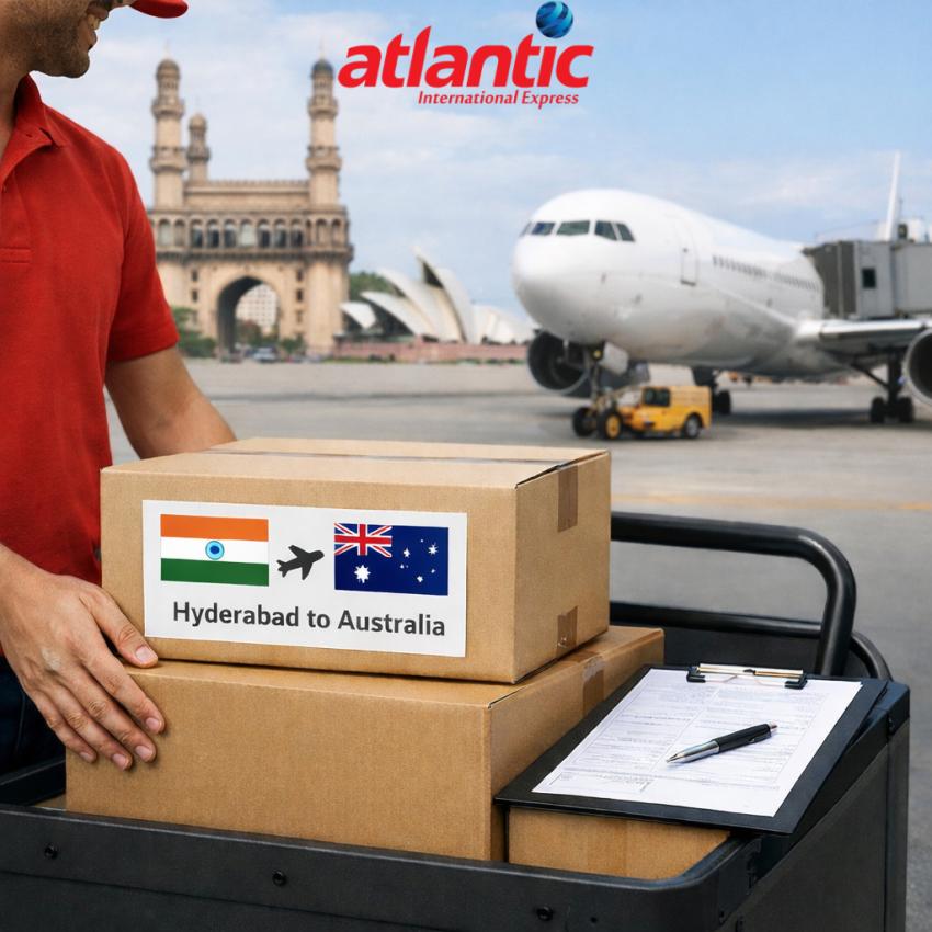 Students from Hyderabad Sends Documents to Australia via Atlantic Express