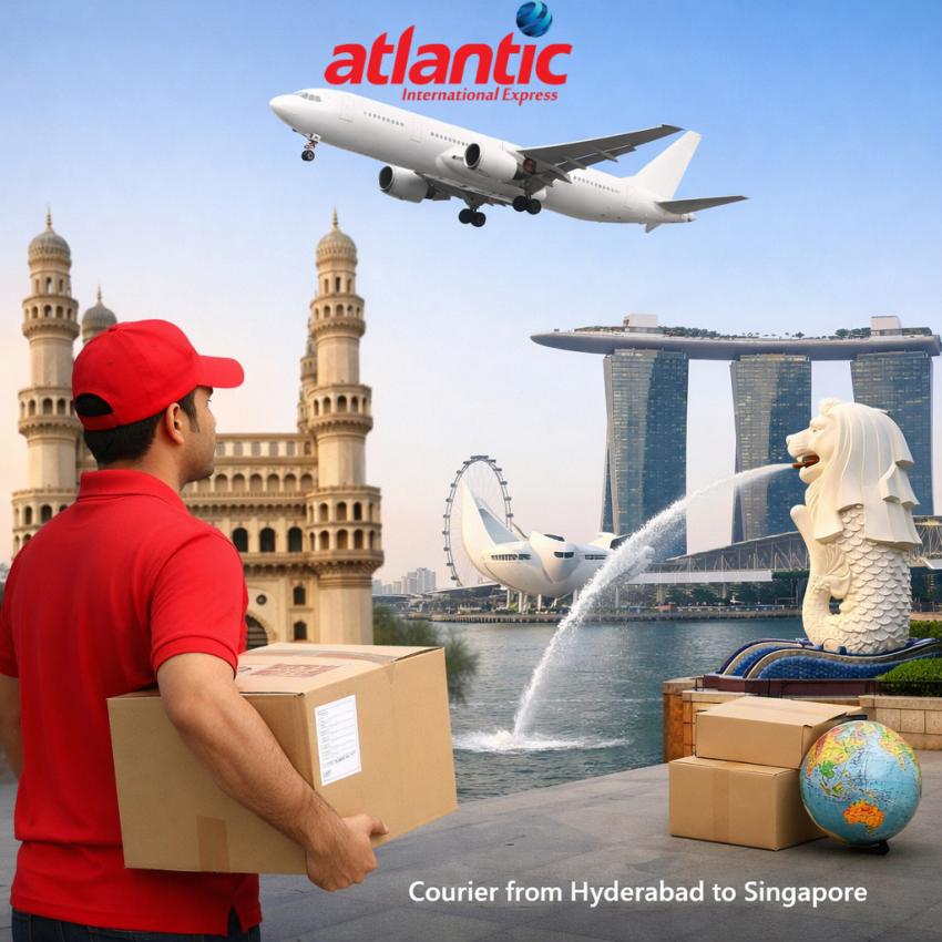 Easy Excess Baggage Courier from Hyderabad to Singapore with Atlantic Express