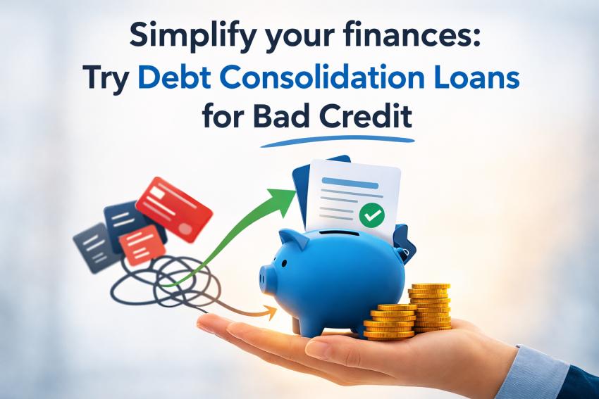 Simplify your finances: Try debt consolidation loans for bad credit