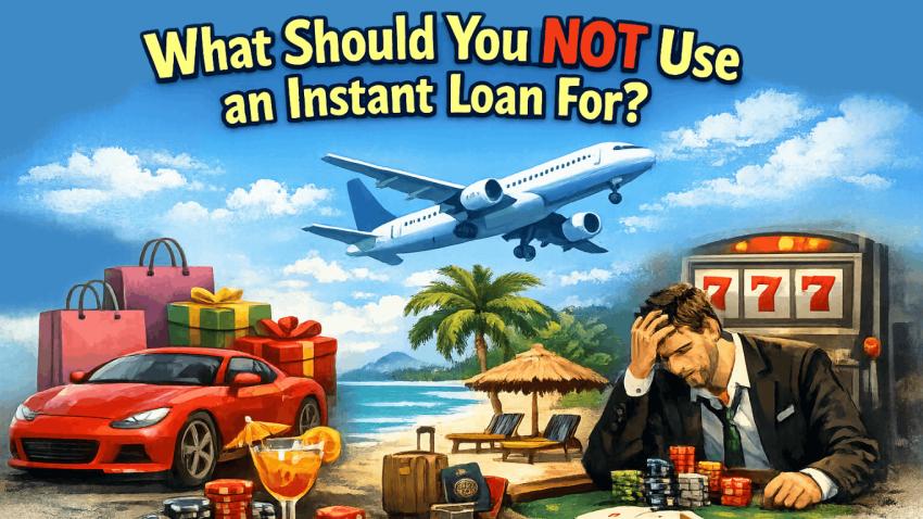 What should you not use an instant loan for?
