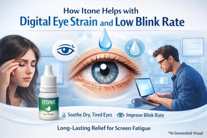 How Itone Helps with Digital Eye Strain and Low Blink Rate