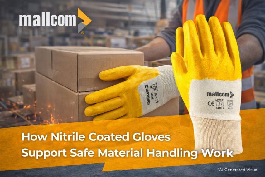How Nitrile Coated Gloves Support Safe Material Handling Work