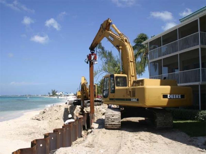 What are the methods for driving sheet piles?