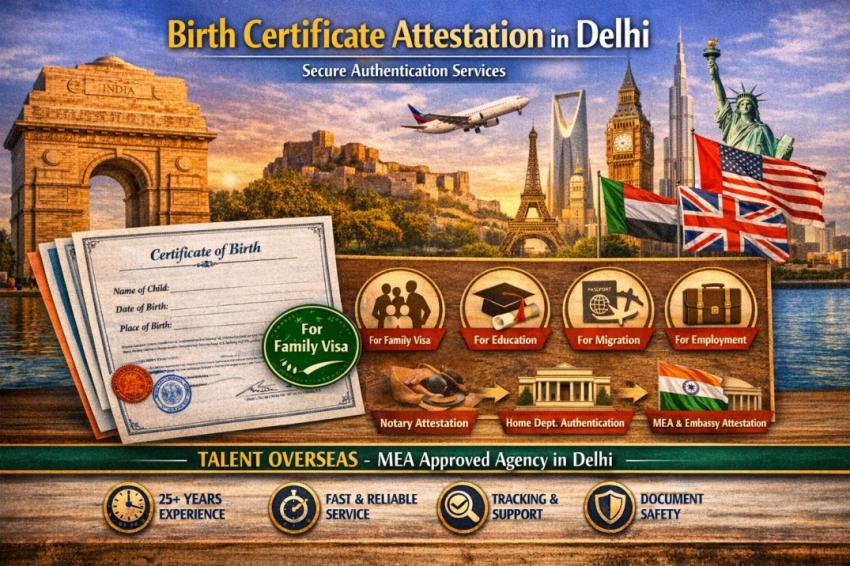Birth Certificate Attestation in Delhi