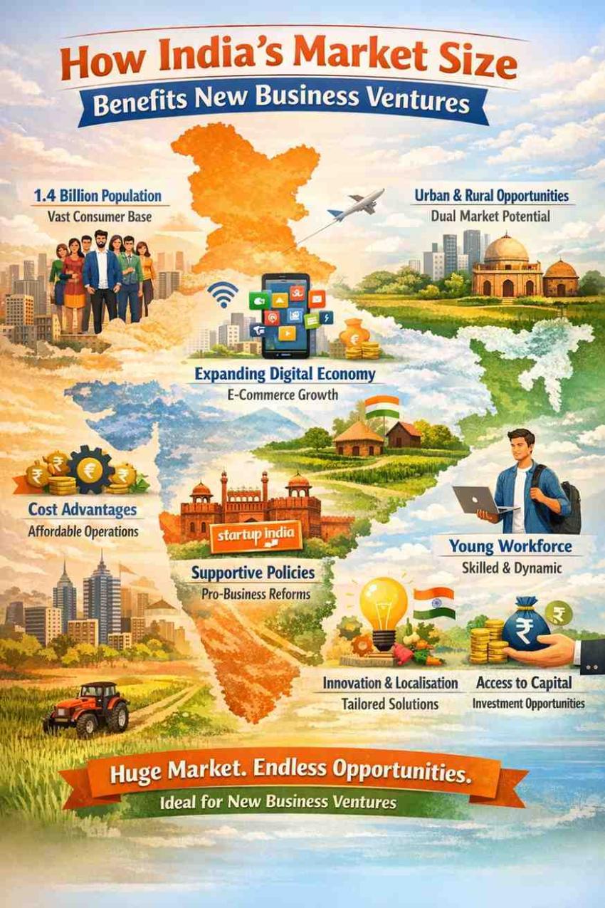 How India’s Market Size Benefits New Business Ventures