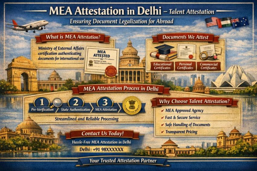MEA Attestation In Delhi - Talent Attestation