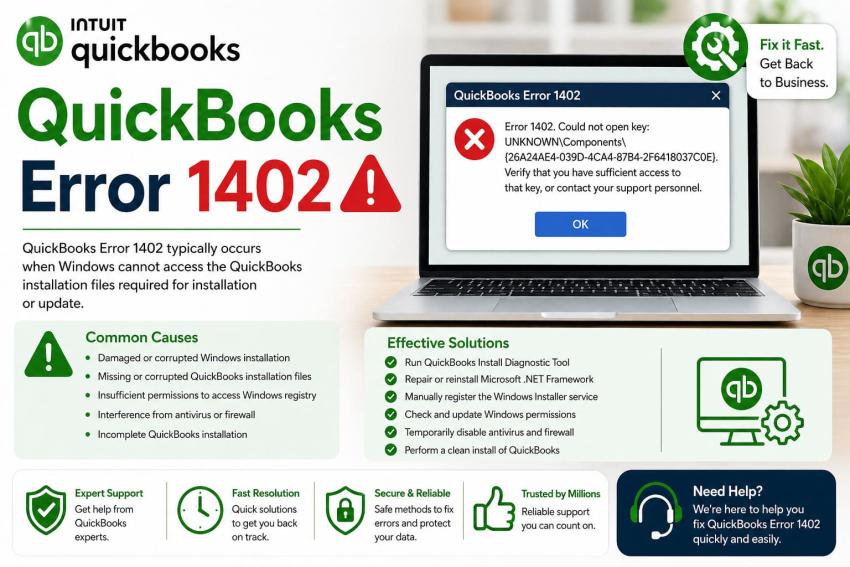 QuickBooks Error 1402: Simple Fix Guide