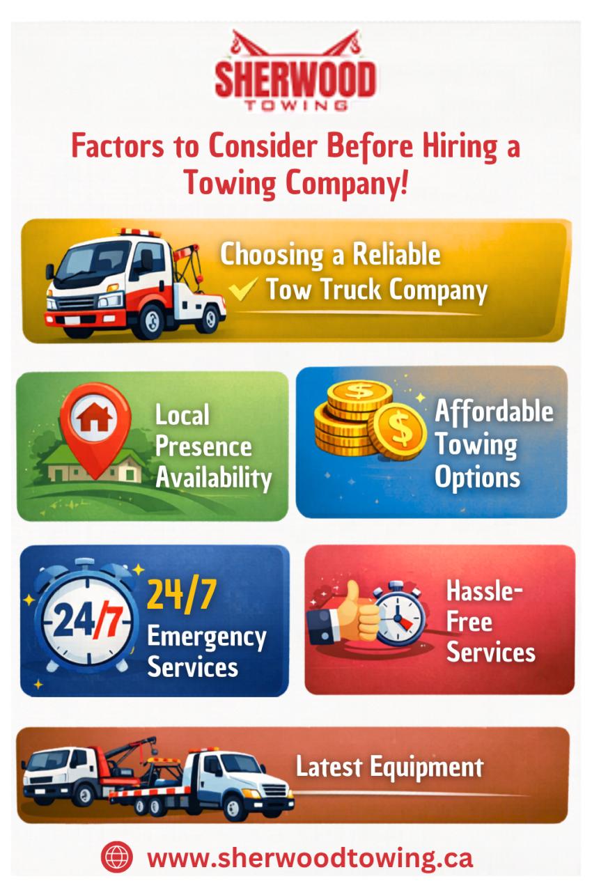 What to look for when hiring a towing company in Sherwood Park